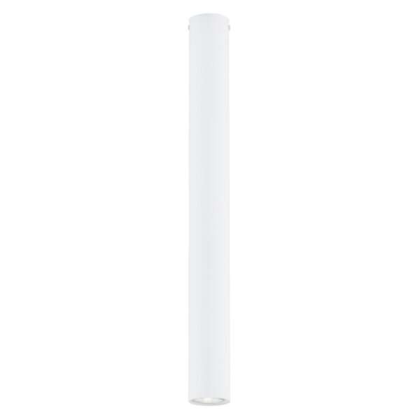 Aufputz Spot Lampe schmal Ø 6 cm H: 60 cm Metall Weiß GU10