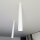Aufputz Spot Lampe schmal Ø 6 cm H: 60 cm Metall Weiß GU10