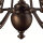 Kronleuchter Bronze Beige 6-flammig B:66 cm E27 Glas