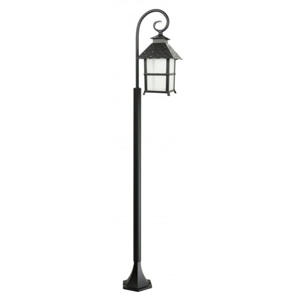 Rustikale Wegeleuchte Schwarz 146 cm IP43 E27