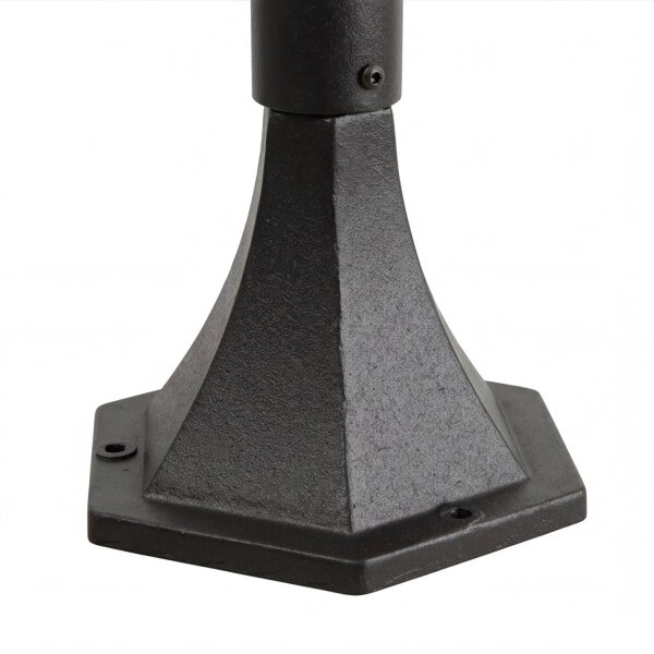 Rustikale Wegeleuchte Schwarz 146 cm IP43 E27