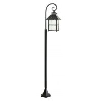 Lampe dallée rustique noire 146 cm IP43 E27