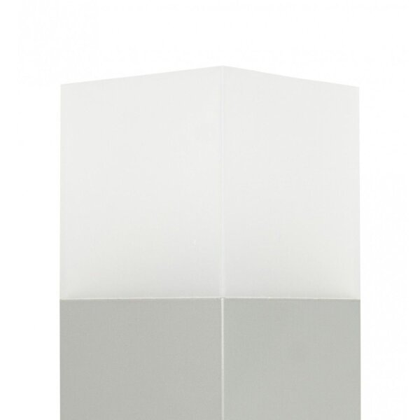 Luminaire dallée argenté 100 cm IP44 carré à faible éblouissement