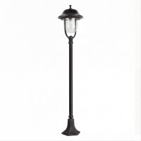 Lampe dallée 167cm Rustique E27 IP43 Noir