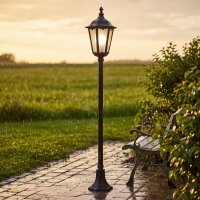 Lampe dallée rustique noire 164cm IP43 E27