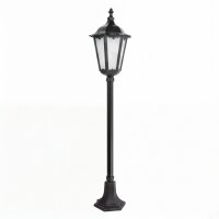 Lampe dallée noire 114cm Rustique Aluminium Verre