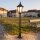 Lampe dallée noire 114cm Rustique Aluminium Verre