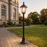 Lampe dall&eacute;e rustique DILSEN Noir 106cm IP43