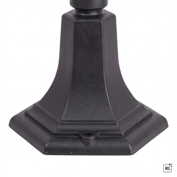 Lampe de chemin rustique 160cm IP43 aluminium verre