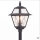 Lampe de chemin rustique 160cm IP43 aluminium verre