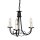 Kronleuchter GOTICA 5 Schwarz &Oslash;37cm Esstisch Lampe
