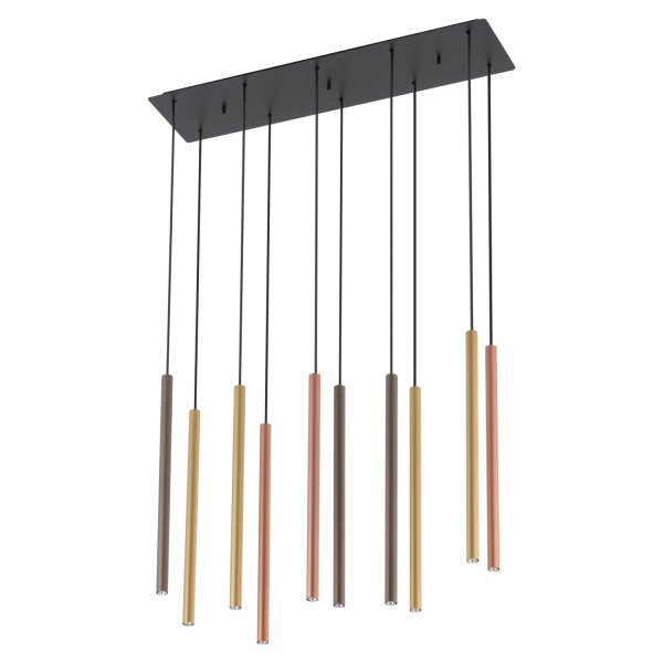 Lampe à suspendre table à manger 10 flammes G9 Métal Moderne réglable