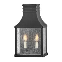 Außenleuchte Wand Vintage H: 44 cm IP44 Schwarz...
