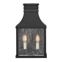 Außenleuchte Wand Vintage H: 44 cm IP44 Schwarz...
