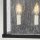 Lampe dextérieur Mur Vintage H : 44 cm IP44 noir antique 2x E14