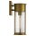 Wandleuchte außen Regenglas E27 IP44 Vintage in Messing antik