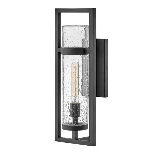 Lampe dextérieur murale IP44 H : 51 cm E27 Noir Vintage