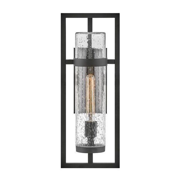 Lampe dextérieur murale IP44 H : 51 cm E27 Noir Vintage