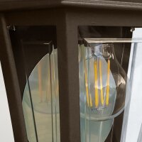 Wandlampe außen Rustikal E27 IP44 Aluminium in...