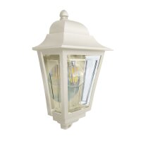 Au&szlig;enleuchte Wand IP44 in Creme Rustikal E27 H: 32,5 cm