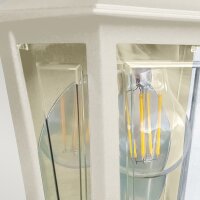 Außenleuchte Wand IP44 in Creme Rustikal E27 H:...