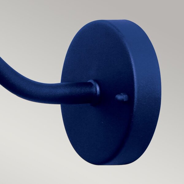Lampe dextérieur bleu acier inoxydable verre E27 IP44 mur KARISE