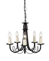 Lustre GOTICA 5 or 5xE14 réglable Lampe
