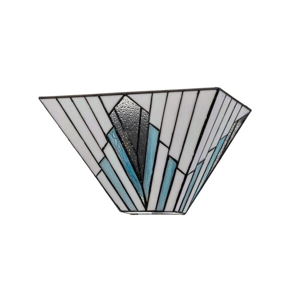 Wandleuchte Glas Metall Tiffany Stil B: 30,5 cm 2x E14
