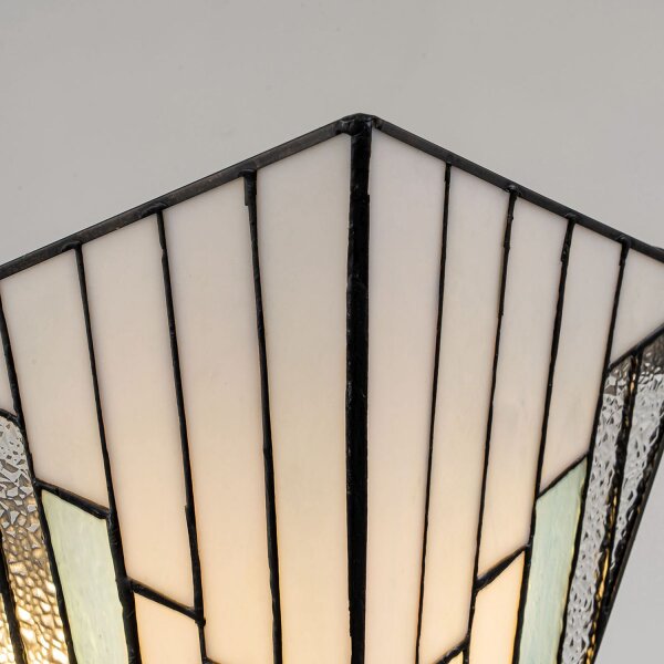 Wandleuchte Glas Metall Tiffany Stil B: 30,5 cm 2x E14