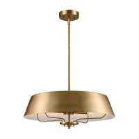 Plafonnier rond 4x E14 réglable en hauteur en...