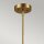 Deckenlampe verstellbar Metall H: max. 114 cm in Messing