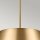 Deckenlampe verstellbar Metall H: max. 114 cm in Messing