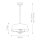 Deckenlampe verstellbar Metall H: max. 114 cm in Messing