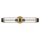 Badezimmerlampe Wand IP44 Messing antik Schwarz 61 cm 2x E27