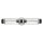 Applique murale IP44 61 cm de long en chrome noir 2x E27
