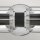 Applique murale IP44 61 cm de long en chrome noir 2x E27