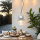 Lampe dextérieur en acier inoxydable E27 IP44 en argent Maritim
