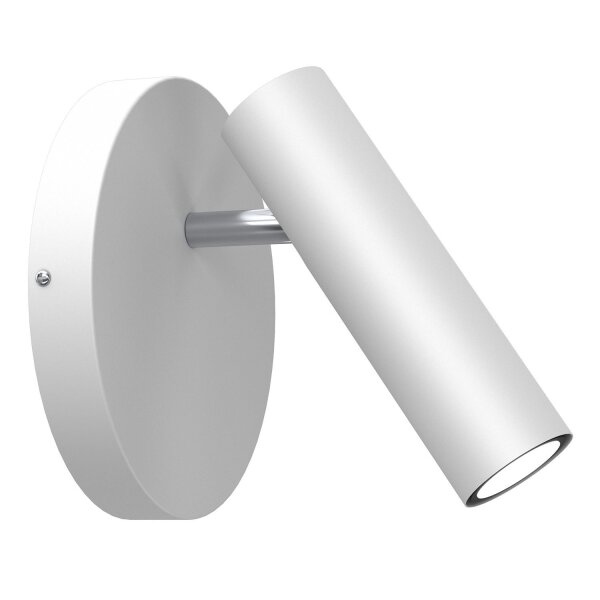 Flexibler Wandspot Weiß Chrom GU10 H:19,5 cm stilvoll
