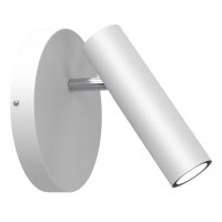 Flexibler Wandspot Wei&szlig; Chrom GU10 H:19,5 cm stilvoll