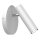 Flexibler Wandspot Wei&szlig; Chrom GU10 H:19,5 cm stilvoll