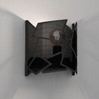 Applique décorative Métal Noir L:26 cm E27...