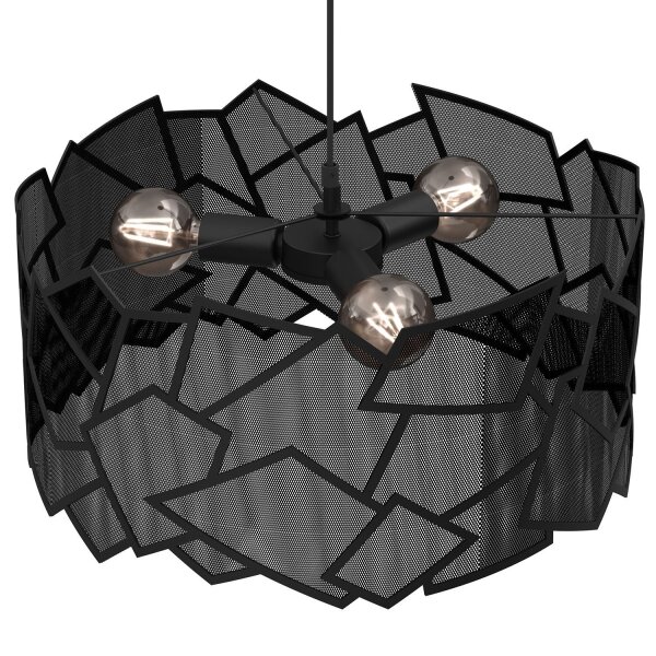 Moderne Pendelleuchte Metall B:49,5 cm E27 dekorativ