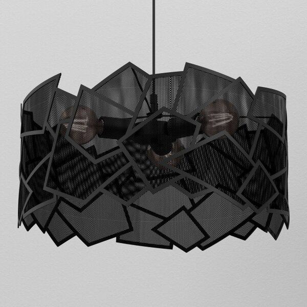 Moderne Pendelleuchte Metall B:49,5 cm E27 dekorativ