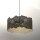 Suspension moderne en or L:49,5 cm E27 décoratif