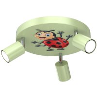 Kinderzimmerleuchte schwenkbar &Oslash; 30 cm 3x GU10 Gr&uuml;n