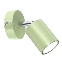 Kinderzimmerlampe Wand Grün Ø 8 cm schwenkbar...