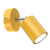 Wandleuchte Gelb schwenkbar &Oslash; 8 cm GU10 Metall Kinder