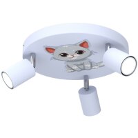 Deckenleuchte Kinder Blau &Oslash; 30 cm schwenkbar GU10 Metall