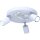 Lampe pour chambre denfant m&eacute;tal &Oslash; 30 cm bleu orientable 3x GU10