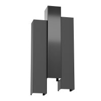 Applique M&eacute;tal Noir H:72 cm GU10 lumi&egrave;re...